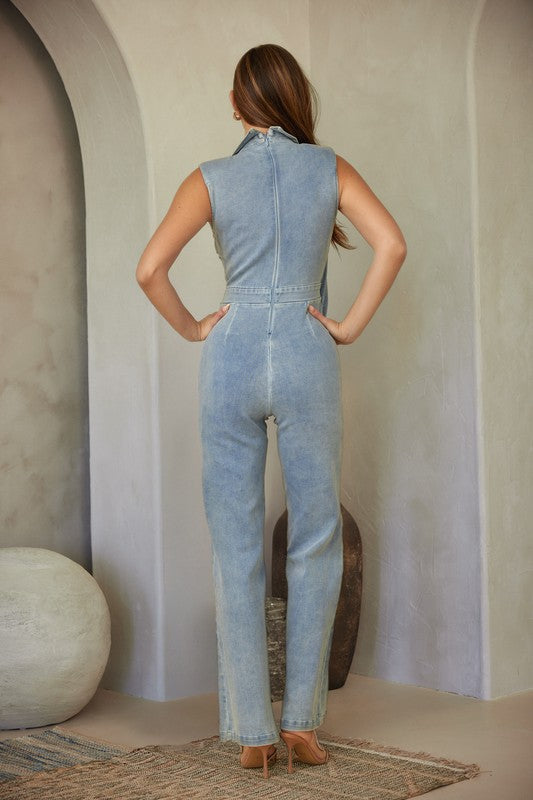 Jumpsuit denning gold