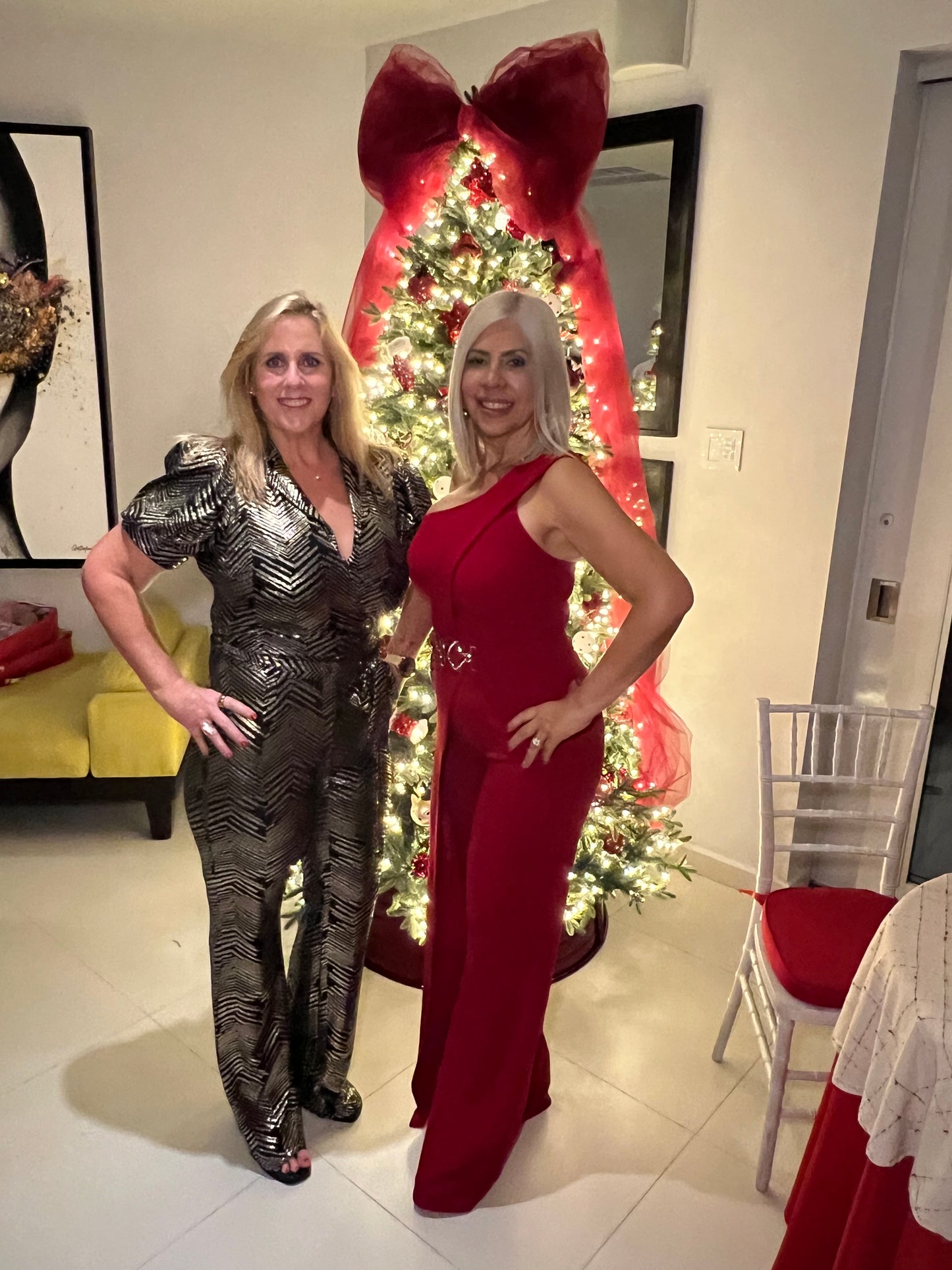 Red elegant jumpsuit