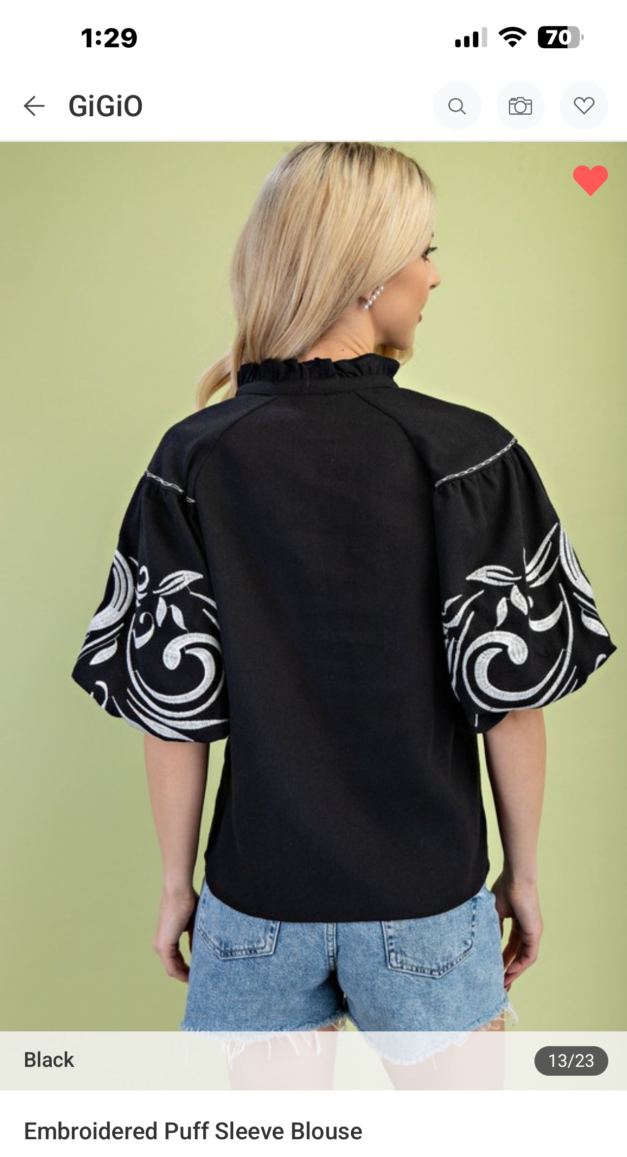 Blusa negra