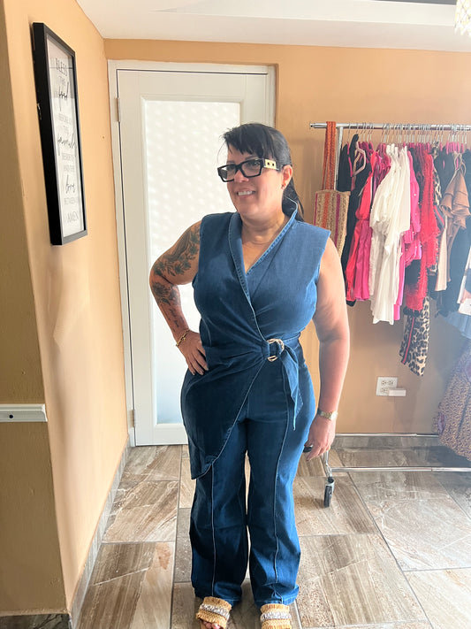 Jumpsuit denning gold