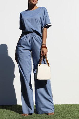 Denim elegant set