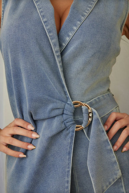 Jumpsuit denning gold