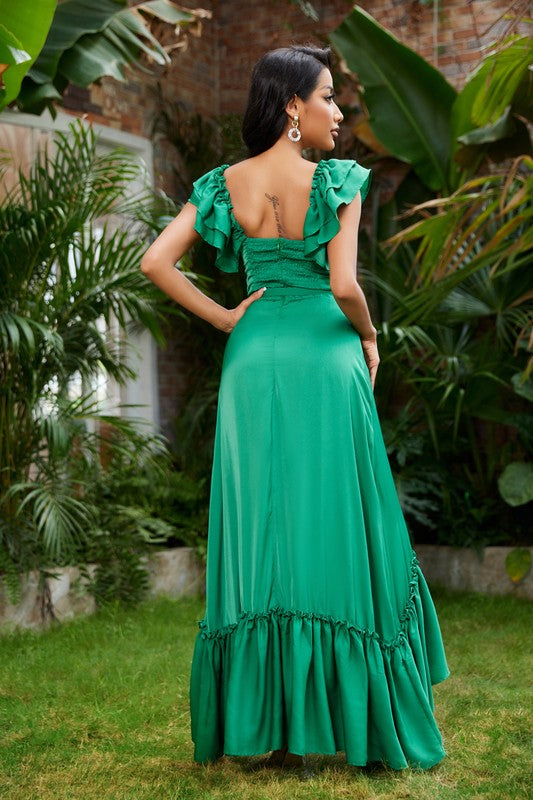 Elegant green Dress