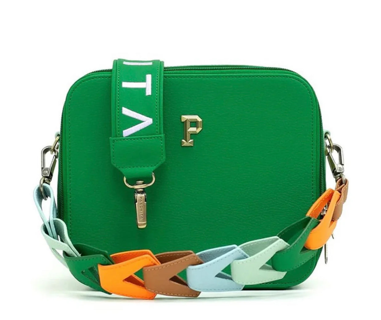 Cartera flora - cartera flora verde